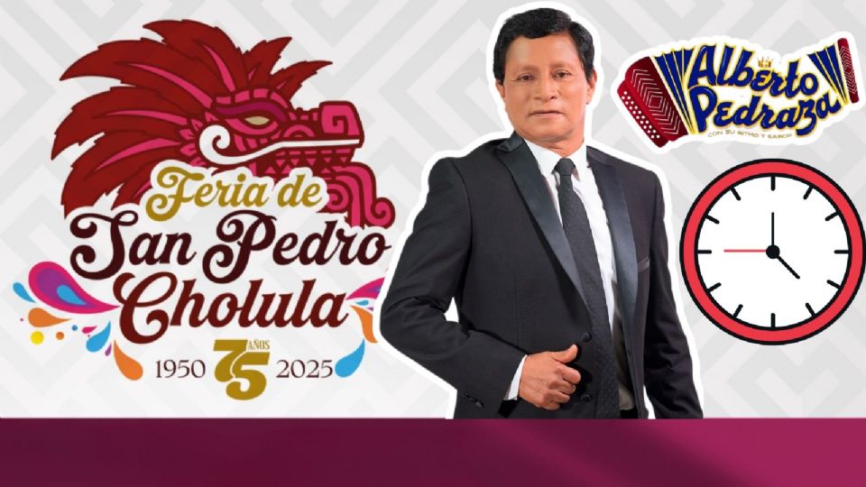 Alberto Pedraza se presentará HOY en la Feria San Pedro Cholula 2025