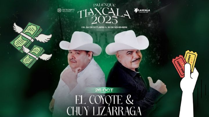 Capibaras Tour 2025: ¿Cuánto cuesta ver a Chuy Lizárraga y El Coyote en el Palenque Tlaxcala?