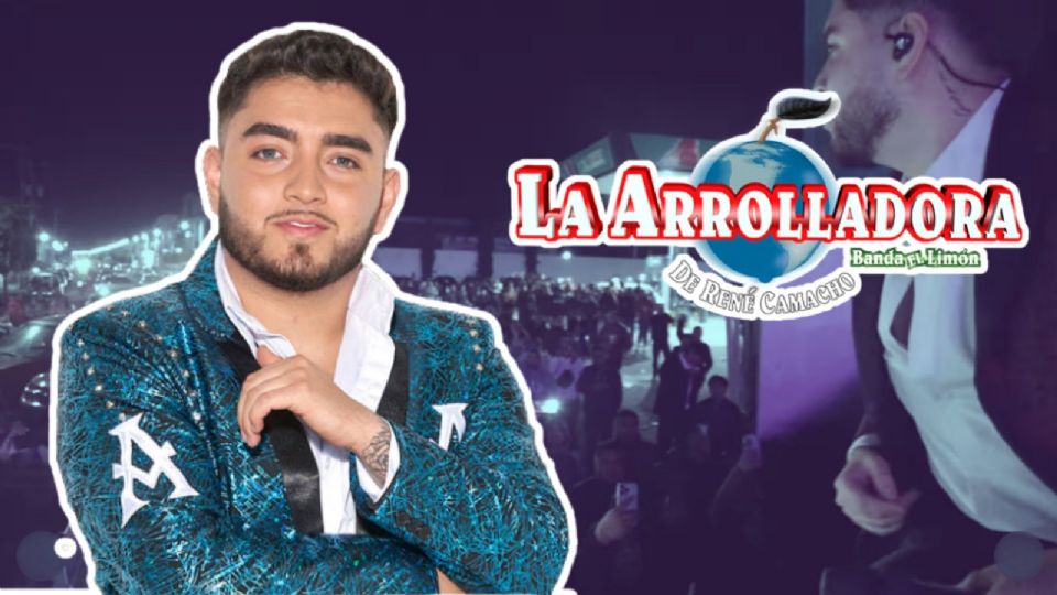 Julio Haro de La Arrollada canta a fans que no pudieron entrar a concierto