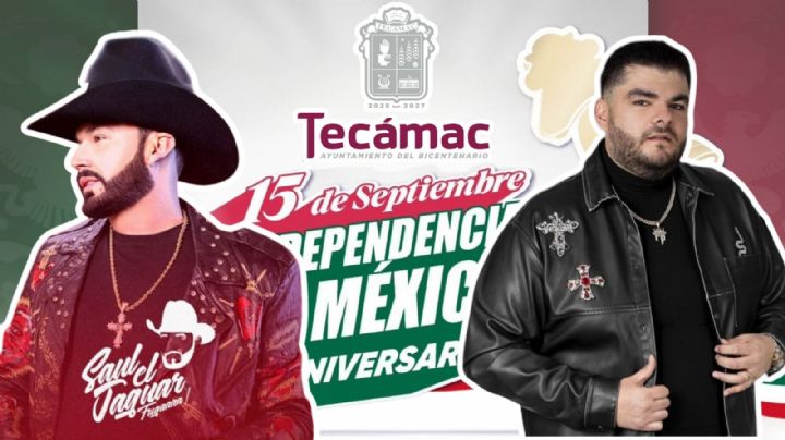 Grito de Independencia Tecámac EDOMEX 2025: Cartelera de artistas que darán concierto GRATIS este 15 de septiembre