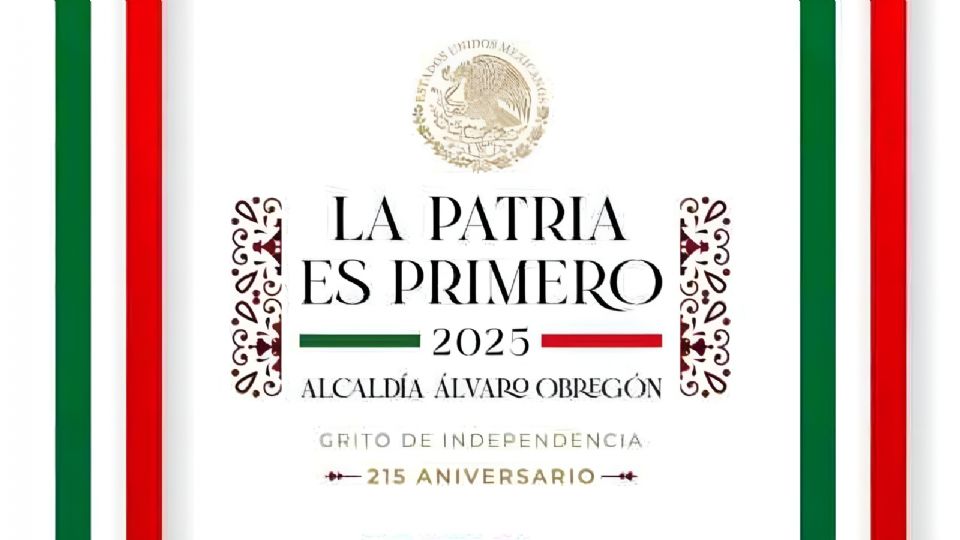 Celebra el Grito 2025 en Álvaro Obregón con Yaguarú y más artistas GRATIS.