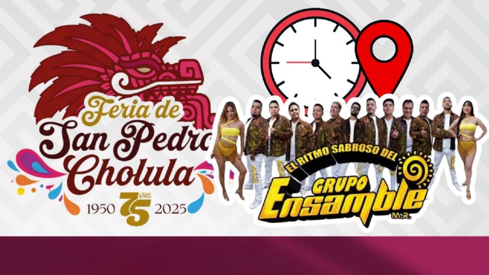 Grupo Ensamble se presentará HOY en la Feria San Pedro Cholula 2025.