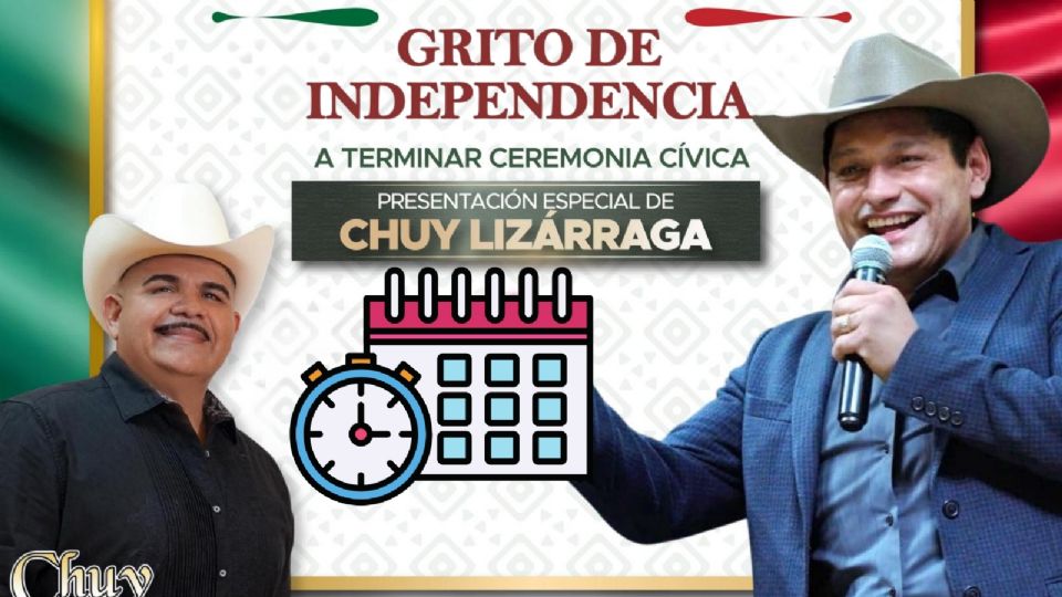 Grito de Independencia 2025 con Chuy Lizárraga