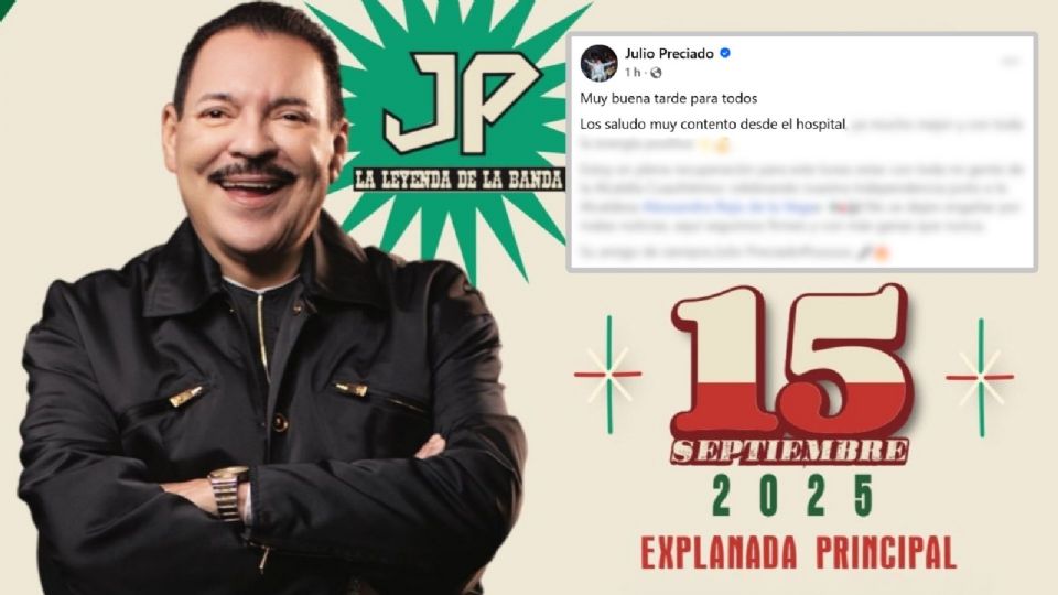 Esto se sabe del concierto de Julio Preciado en CDMX tras haber sido hospitalizado