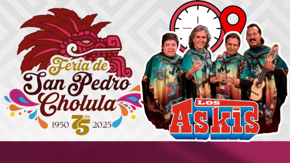 Los Askis se presentarán HOY en la Feria San Pedro Cholula 2025