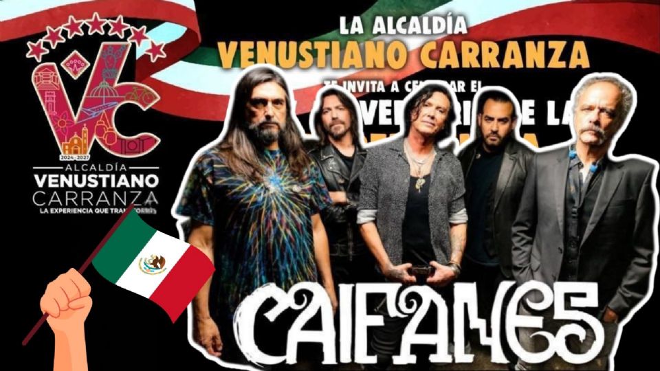 Artistas que se presentarán este 15 de septiembre en la Alcaldía Venustiano Carranza.j