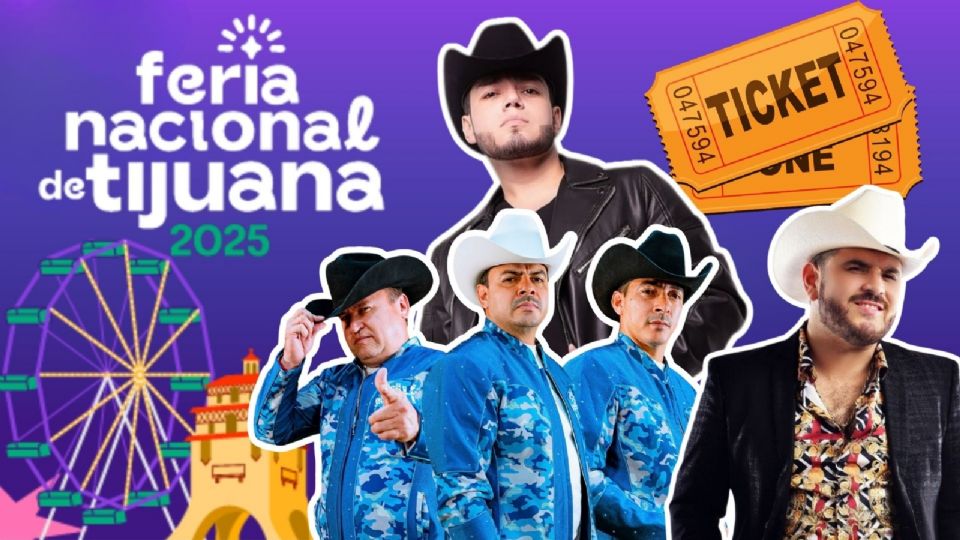 Artistas que se presentarán HOY en la Feria Nacional de Tijuana 2025