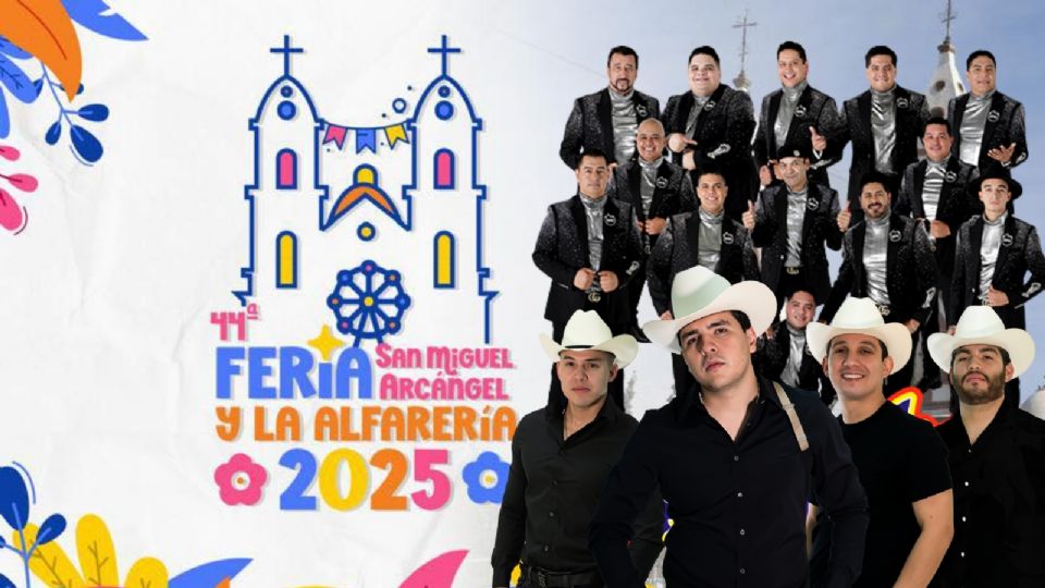 Artistas que darán concierto en la Feria San Miguel Arcángel y la Alfarería 2025 en San Felipe Guanajuato