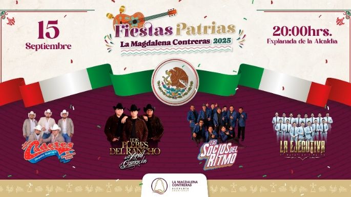 Este 15 de septiembre se va a armar la fiesta mexicana en la Magdalena Contreras