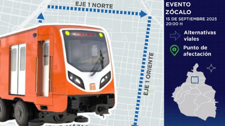 Grito de Independencia CDMX 2025: ¿Qué calles y estaciones del metro estarán cerradas? Horarios de transporte y alternativas viales