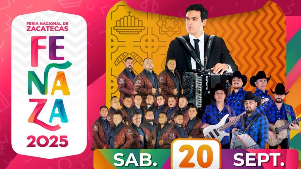 Artistas que se presentarán HOY en la Feria Nacional de Zacatecas 2025.