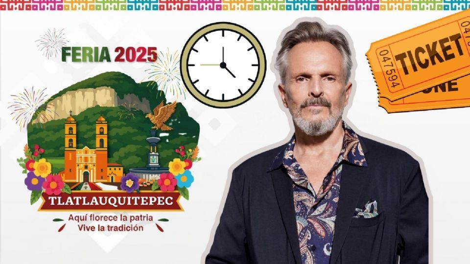 Miguel Bosé se presentará HOY en la Feria Tlatlauquitepec 2025