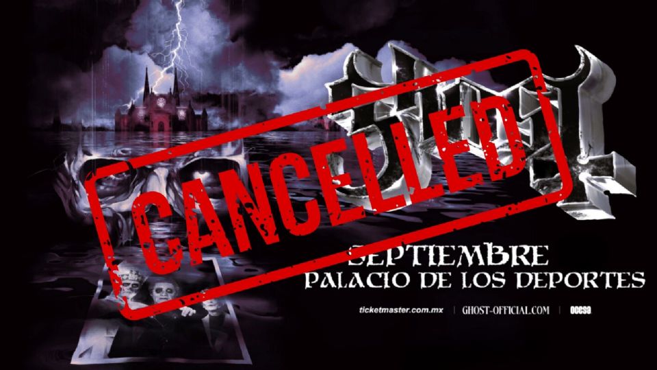 Ghost canceló su concierto en CDMX por intoxicación de Tobias Forge.