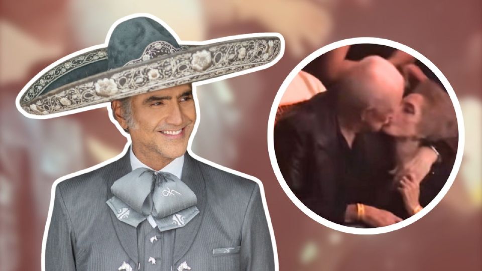 La reacción de Alejandro Fernández ante el beso entre su madre y su tío