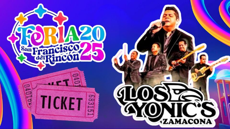 Los Yonics se presentarán HOY en la Feria San Francisco del Rincón 2025