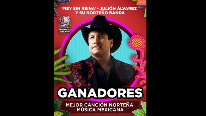 Julión Álvarez hace historia en Premios Juventud 2025