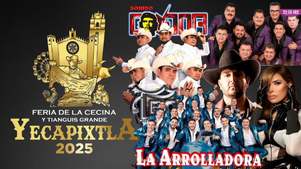 Artistas que se presentarán en la Feria de la Cecina Yecapixtla 2025