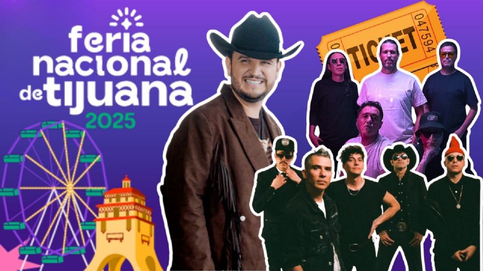 Artistas que se presentarán HOY en la Feria Nacional de Tijuana 2025