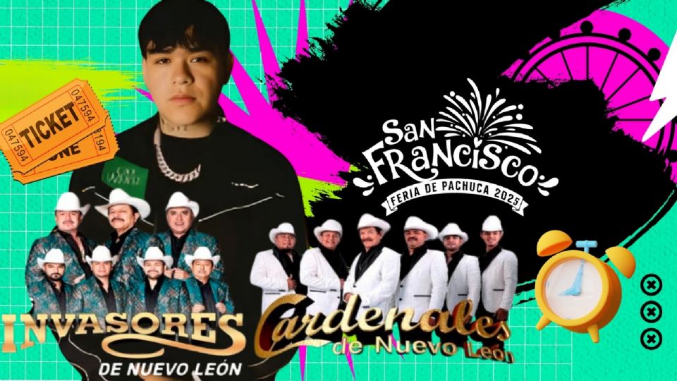 Artistas que darán concierto Hoy 29 de septiembre en la Feria de San Francisco Pachuca 2025