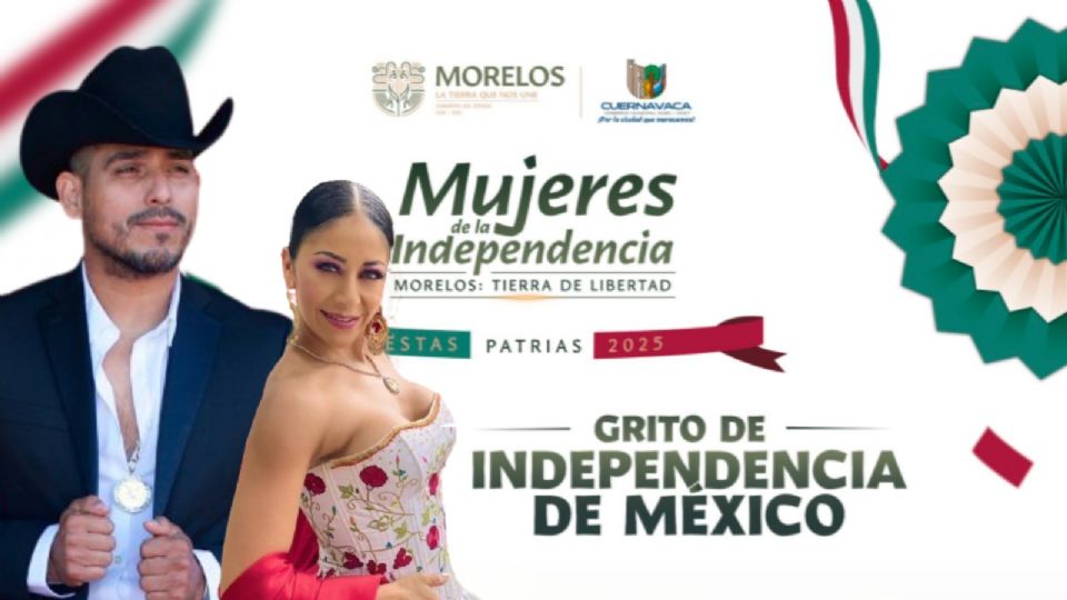 Anuncian concierto de Espinoza Paz y Rosy Arango este 15 de septiembre en Morelos