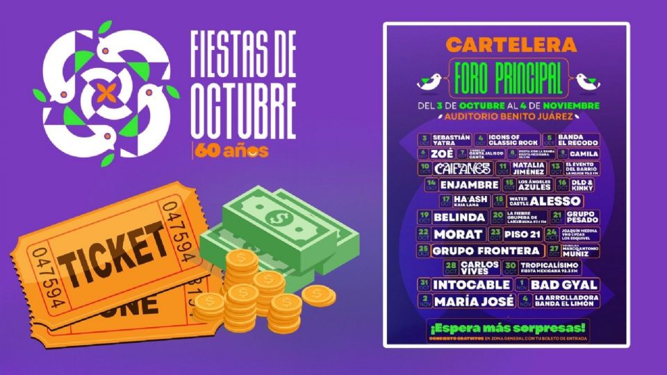 Boletos Foro Principal de las Fiestas de Octubre 2025