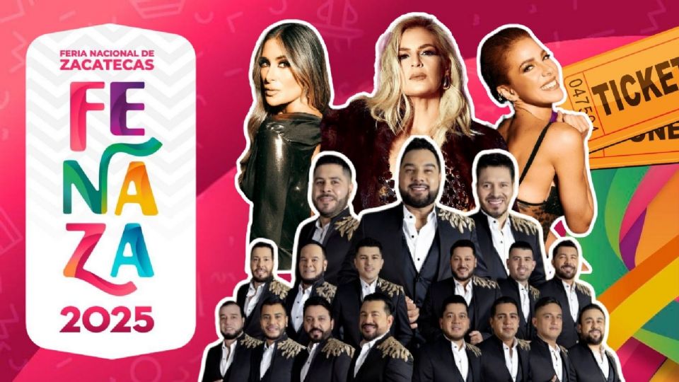 Artistas que se presentarán en la apertura de la Feria Nacional de Zacatecas 2025
