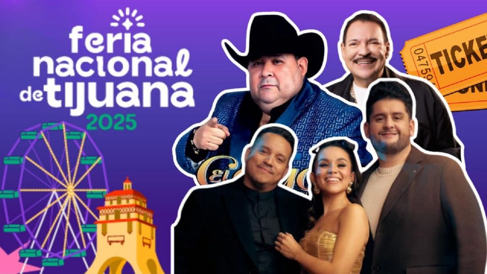 Artistas que se presentarán HOY en la Feria Nacional de Tijuana 2025