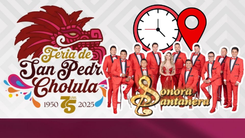 La Sonora Santanera se presentará HOY en la Feria San Pedro Cholula 2025