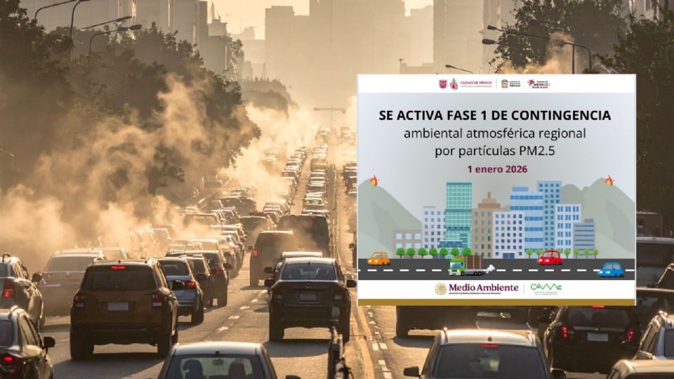 Activan Fase 1 de contingencia ambiental en CDMX y Edomex.