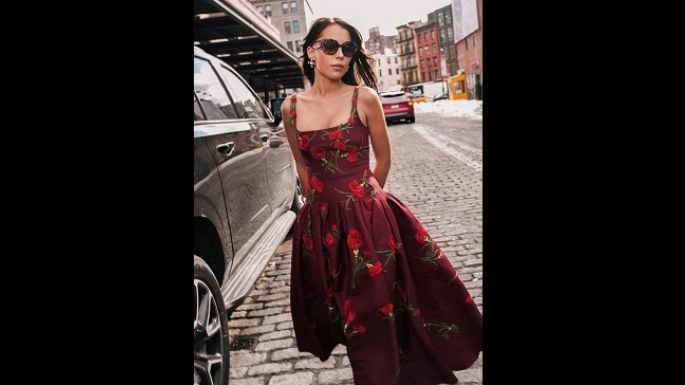 Majo Aguilar representó a México en su debut en la semana de la moda NY