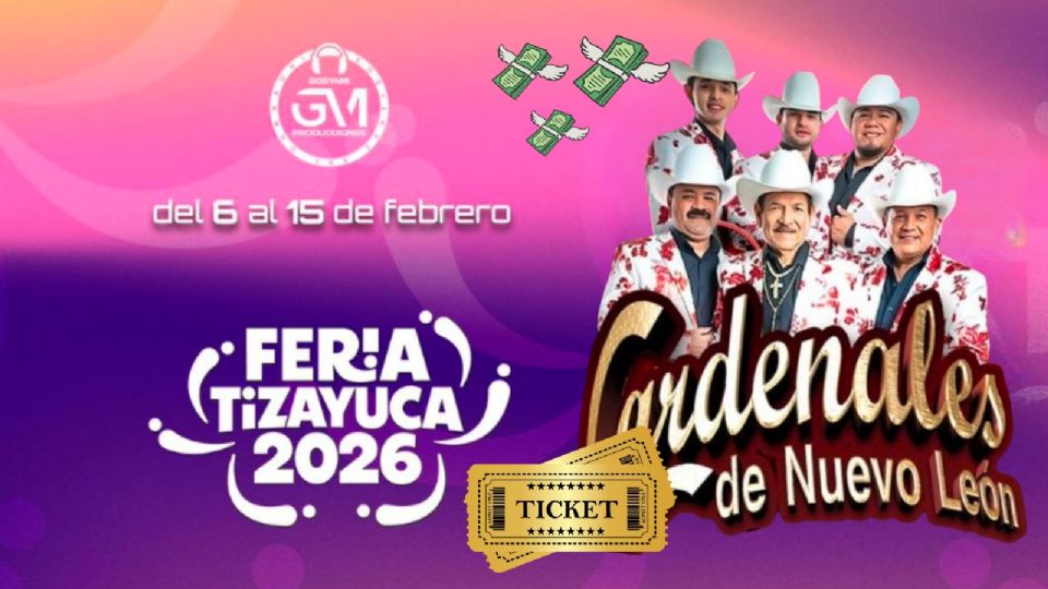 ¿Qué artista se presentará HOY 13 de febrero en la Feria Tizayuca 2026?