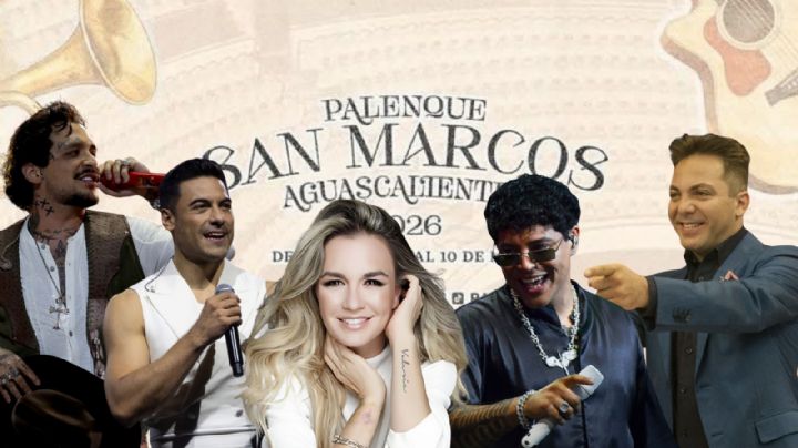 Palenque Aguascalientes 2026: Cartel completo de artistas que se presentarán en la Feria Nacional de San Marcos