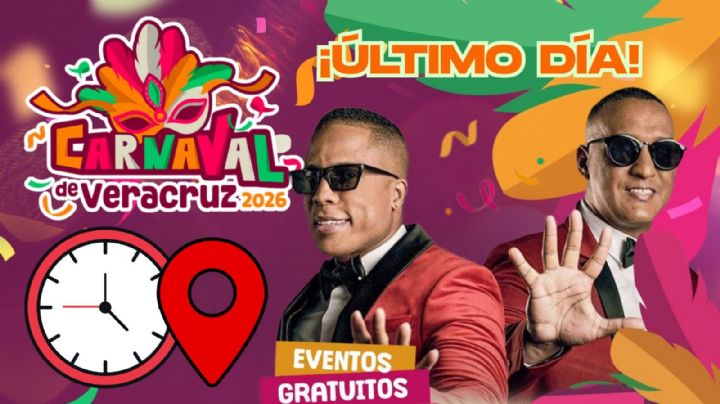 Carnaval de Veracruz 2026: Programa completo de artistas y actividades de HOY 18 de febrero en la CLAUSURA