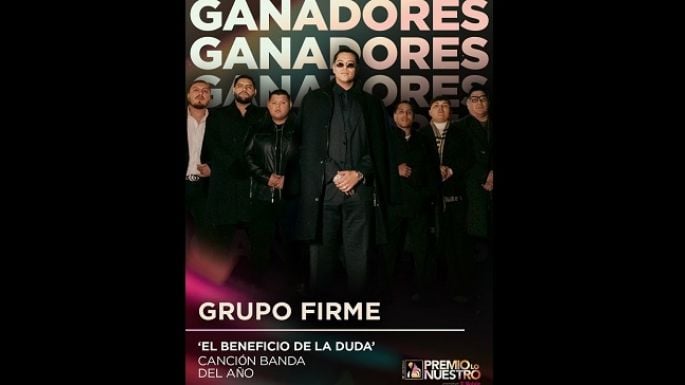 Grupo Firme gana en Premio Lo Nuestro por Canción Banda del Año