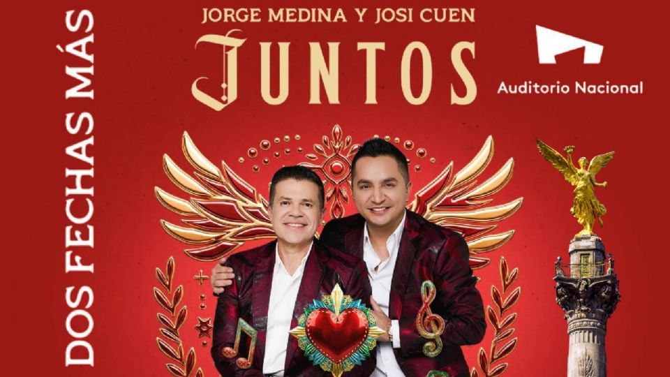 Jorge Medina y Josi Cuen abren más fechas en el Auditorio Nacional 2026.