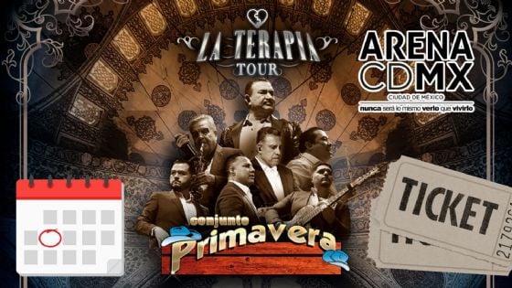 Conjunto Primavera en la Arena CDMX 2026: Precios de los boletos por zona para “La Terapia Tour”