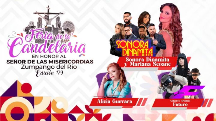 Feria de la Candelaria Zumpango del Río 2026: ¿Qué artistas darán concierto GRATIS HOY 5 de febrero en Guerrero?