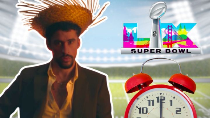 Bad Bunny en el Super Bowl 2026: ¿A qué hora y dónde ver en vivo el show de medio tiempo HOY 8 de febrero?