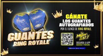 Gánate los guantes auografiados por el elenco de Ring Royale