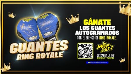 Gánate los guantes auografiados por el elenco de Ring Royale