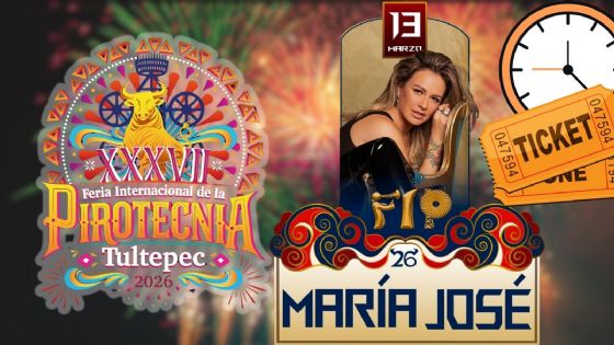 Feria de la Pirotecnia Tultepec 2026: A qué hora empieza el concierto de María José HOY 13 de marzo