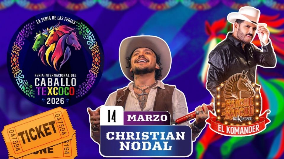 Artistas que se presentarán HOY en la Feria del caballo Texcoco 2026.