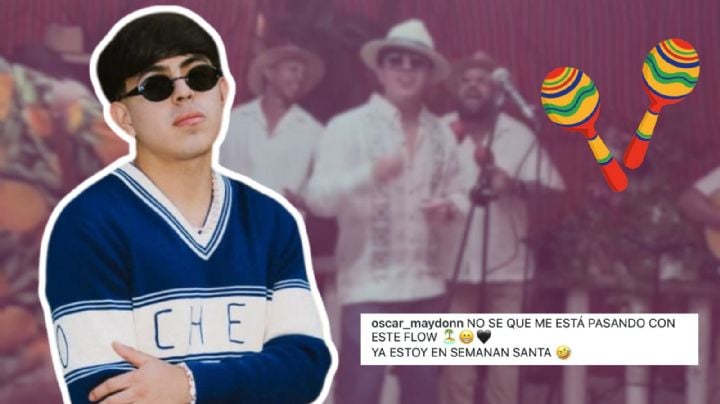 Óscar Maydon sorprende al incursionar en nuevos géneros y cantar al ritmo de salsa: “Ya estoy en semana santa” | VIDEO