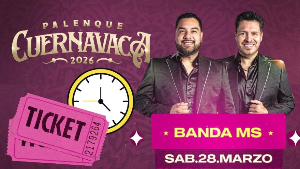 Banda MS se presentará HOY en el Palenque Cuernavaca 2026.