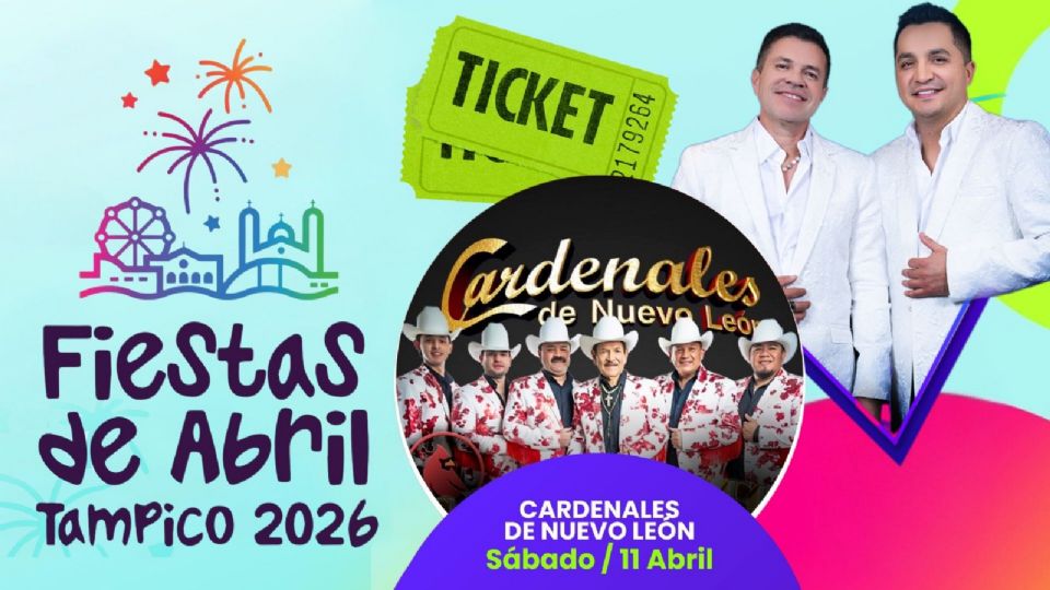 Artistas que se presentarán HOY en las Fiestas de Abril Tampico 2026