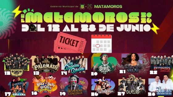 Feria Matamoros 2026: Cartelera completa de artistas que darán concierto; precio de los boletos