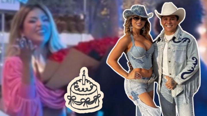 Edwin Luna sorprende a su esposa, Kimberly Flores, con rosas y mariachis durante su fiesta de cumpleaños | VIDEO