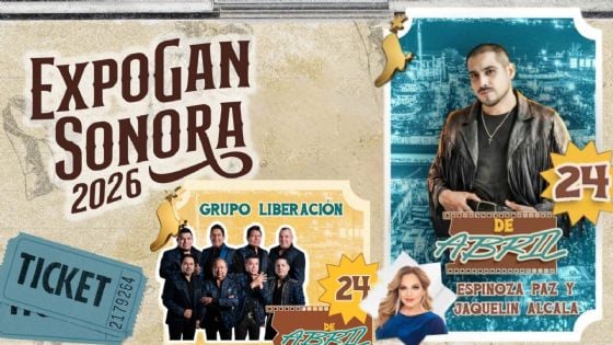 Expogan Sonora 2026: Cartelera de artistas que darán concierto HOY 24 de abril; precios