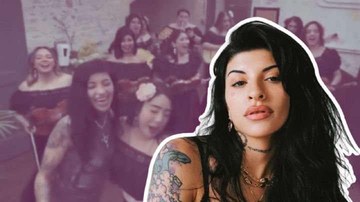 Cazzu sorprende al interpretar “La Bikina” con mariachi femenil y convivir con sus fans tras concierto en Chicago | VIDEO