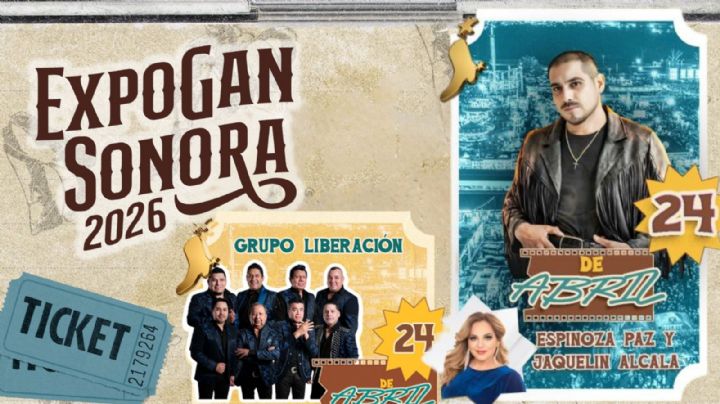 Expogan Sonora 2026: Cartelera de artistas que darán concierto HOY 24 de abril en el Teatro del Pueblo y el Palenque; precios